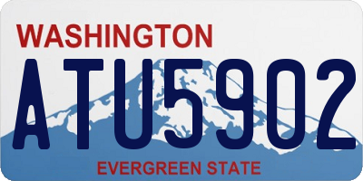 WA license plate ATU5902