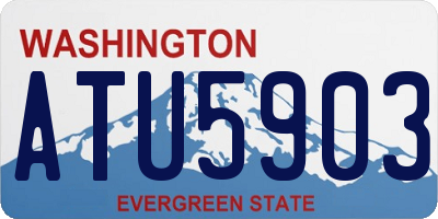 WA license plate ATU5903