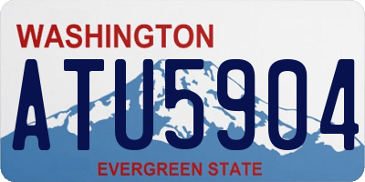 WA license plate ATU5904