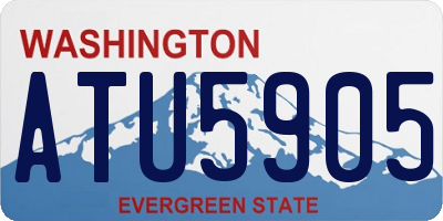 WA license plate ATU5905