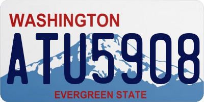 WA license plate ATU5908