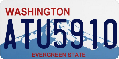 WA license plate ATU5910