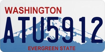 WA license plate ATU5912