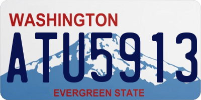WA license plate ATU5913