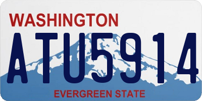 WA license plate ATU5914
