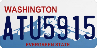 WA license plate ATU5915