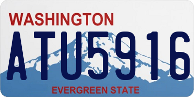 WA license plate ATU5916