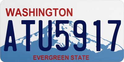 WA license plate ATU5917