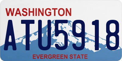 WA license plate ATU5918