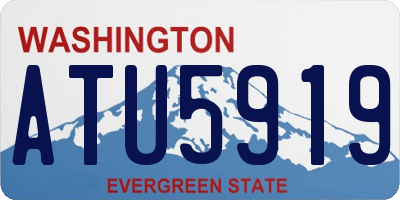 WA license plate ATU5919