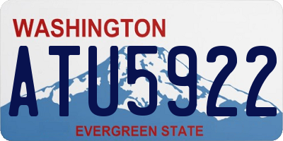 WA license plate ATU5922