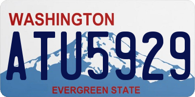 WA license plate ATU5929