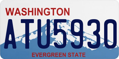 WA license plate ATU5930