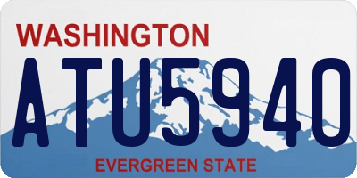 WA license plate ATU5940