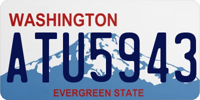 WA license plate ATU5943