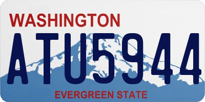 WA license plate ATU5944