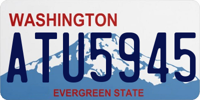 WA license plate ATU5945