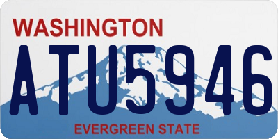 WA license plate ATU5946