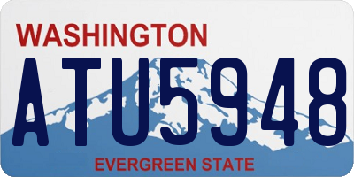 WA license plate ATU5948