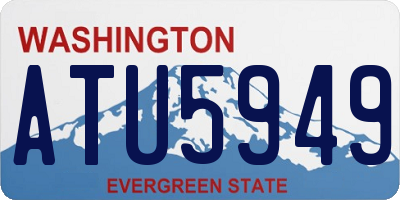 WA license plate ATU5949