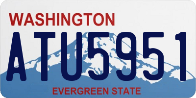 WA license plate ATU5951