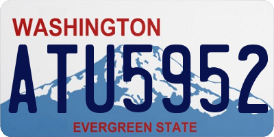 WA license plate ATU5952