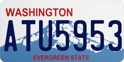 WA license plate ATU5953