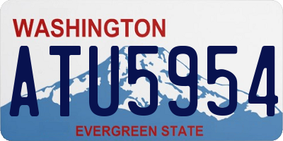 WA license plate ATU5954