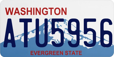WA license plate ATU5956