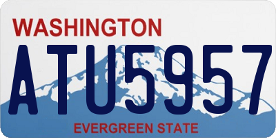 WA license plate ATU5957