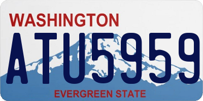 WA license plate ATU5959
