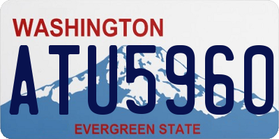 WA license plate ATU5960