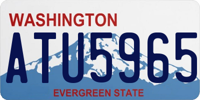 WA license plate ATU5965
