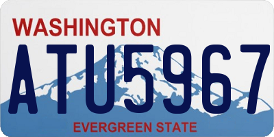 WA license plate ATU5967