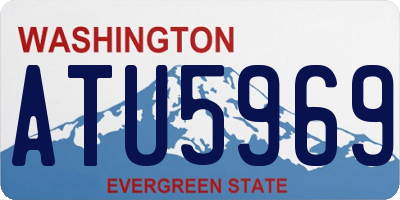 WA license plate ATU5969