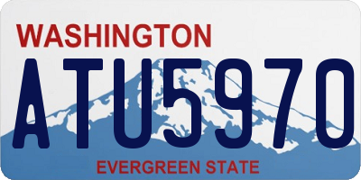 WA license plate ATU5970