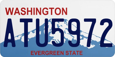 WA license plate ATU5972