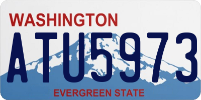 WA license plate ATU5973