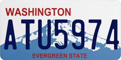 WA license plate ATU5974