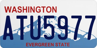 WA license plate ATU5977