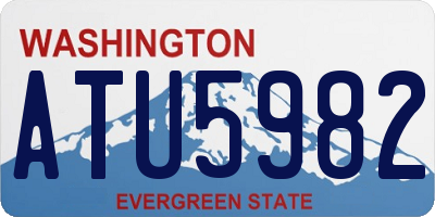 WA license plate ATU5982