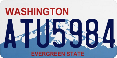 WA license plate ATU5984