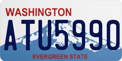 WA license plate ATU5990