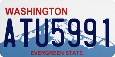 WA license plate ATU5991