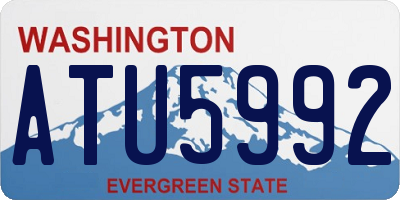 WA license plate ATU5992