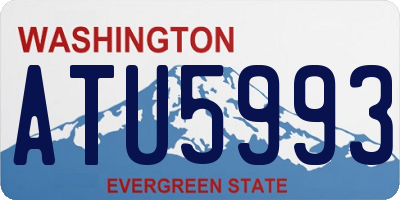 WA license plate ATU5993