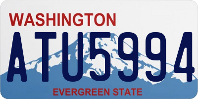 WA license plate ATU5994