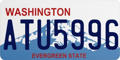 WA license plate ATU5996
