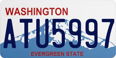 WA license plate ATU5997