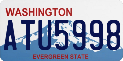 WA license plate ATU5998